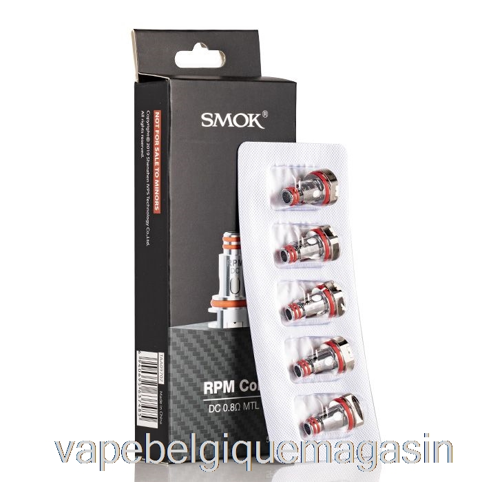 Vape Shop Bruxelles Bobines De Remplacement Smok Rpm Bobines 0.8ohm Rpm Dc Mtl